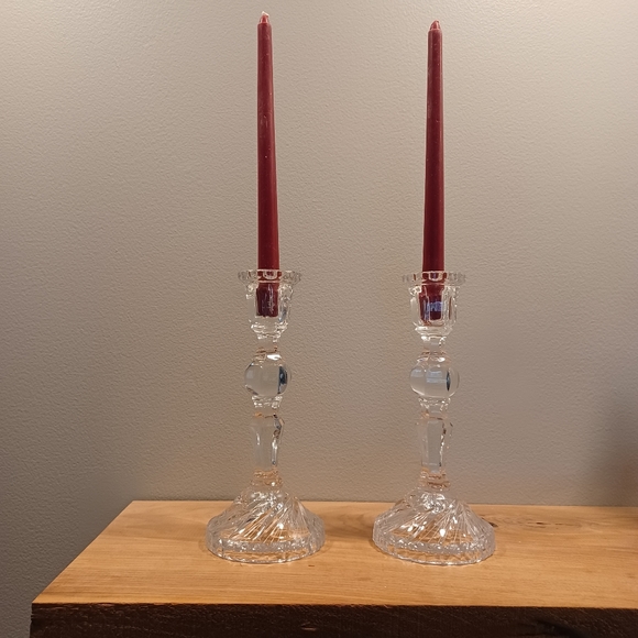 Solar Star Tall Candlestick holders set of 2 - Picture 1 of 9